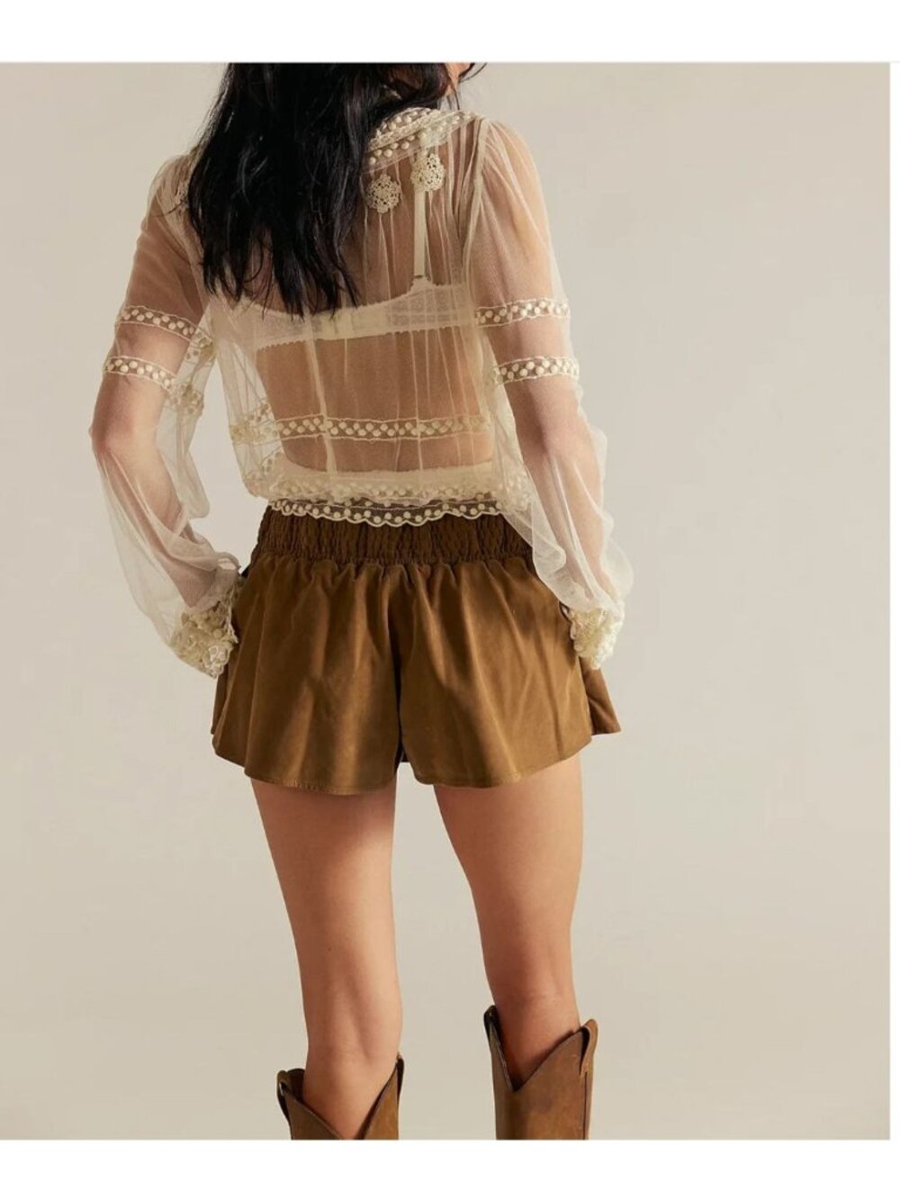 Free People Paradise Found Faux Suede Skirt Women's Size medium New with tag - Picture 2 of 5